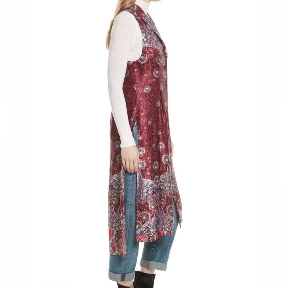 Free People Come See About Me Maxi Vest Size Size M $128 - Picture 3 of 9